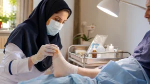 درمان زخم پای دیابتی در منزل تبریز | VAC، HBOT و جلوگیری از قطع عضو – آذرنجات