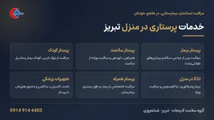 خدمات پرستاری در منزل تبریز | پرستار سالمند و بیمار، تعرفه ۱۴۰۵ و نحوه درخواست