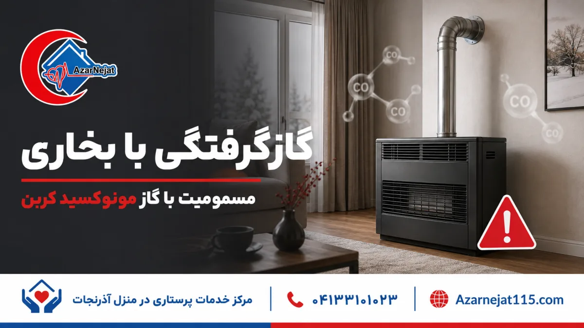 گازگرفتگی با بخاری و مسمومیت با گاز مونوکسید کربن گازگرفتگی با بخاری و انتشار گاز مونوکسید کربن از بخاری گازی در فضای بسته